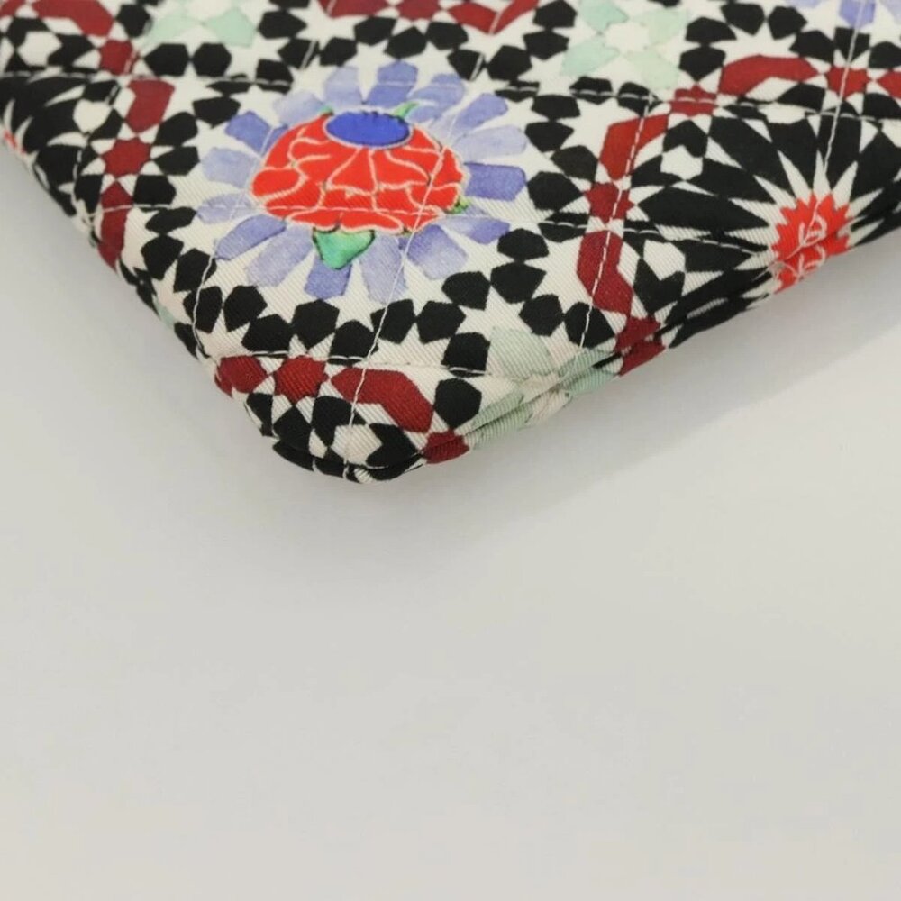 CHANEL Matelasse COCO Mark Pouch Nylon Multicolor CC Auth 129976V - Picture 11 of 16